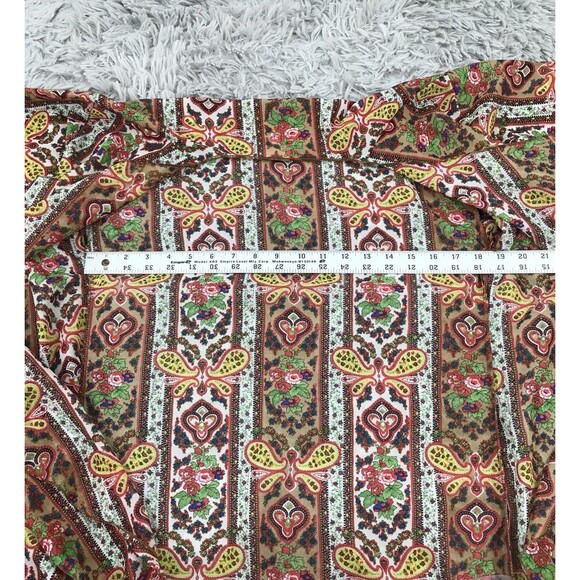 NWT Lularoe Monroe kimono S Paisley butterflies Black Fringe - Picture 7 of 8